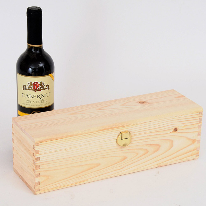 Cassetta di legno per una bottiglia semplice 🍷 Antikwein - Acquista online  antiche rarità di vino