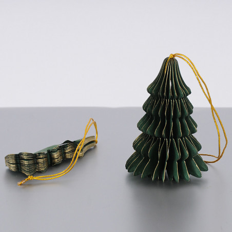 Pendaglio in Carta Albero di Natale con Magnete di Chiusura