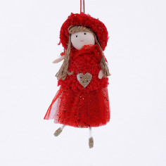 Bambolina con Vestito Rosso