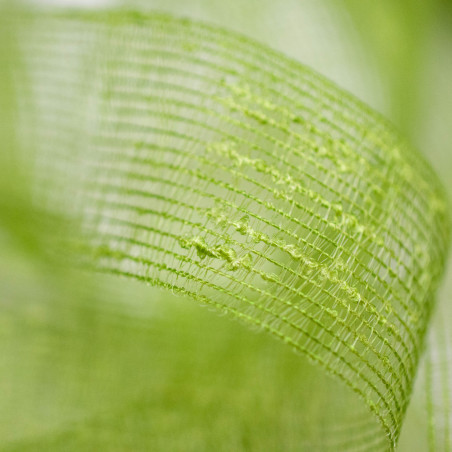 Nastro a Rete in Filato Bouclè verde