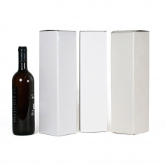 Scatole Portabottiglie di Vino Modello Classico Bianche