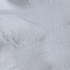 Rete in Fili di Cotone Intrecciato - Paradise bianco texture