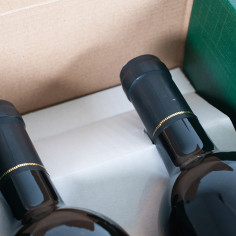 Scatola Porta Bottiglie di Vino Verde Scuro - Cantinetta ferma collo