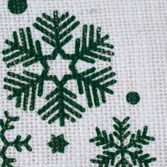 Sacco in Juta Bianco con Albero di Natale texture