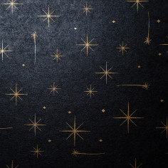 Cesto in Cartone Nero - Constellation texture