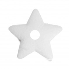 Sticker Stella in Velluto Bianco retro