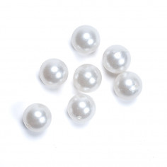 Perle Bianche Opalescenti con Foro - Grandi