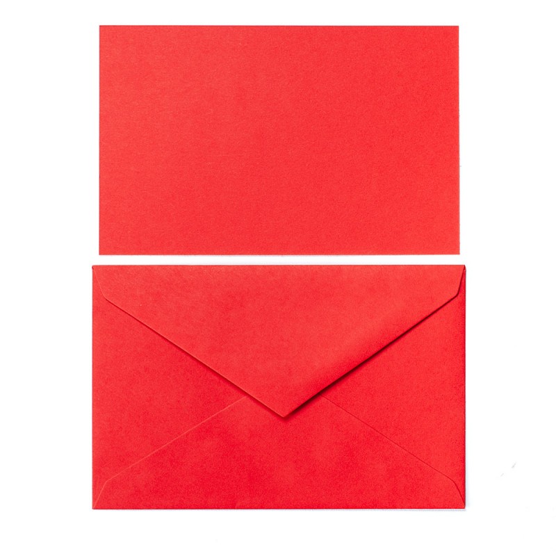 Buste Rosse per Lettere - Confezione da 10 Buste e Lettere