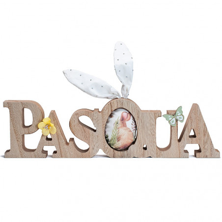 Scritta Buona Pasqua in Legno