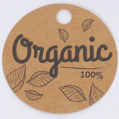Sticker in Carta Avana con Frasi - Made in Italy, Organic, Handmade