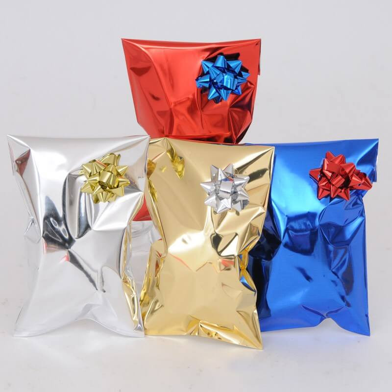 Busta regalo - senza patella adesiva - 50 x 75 cm - 30 micron - PPL - metal  lucido - oro - PNP - conf. 25 pezzi su