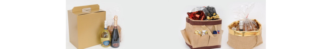 Scatole e borse shopper per confezioni enogastronomiche